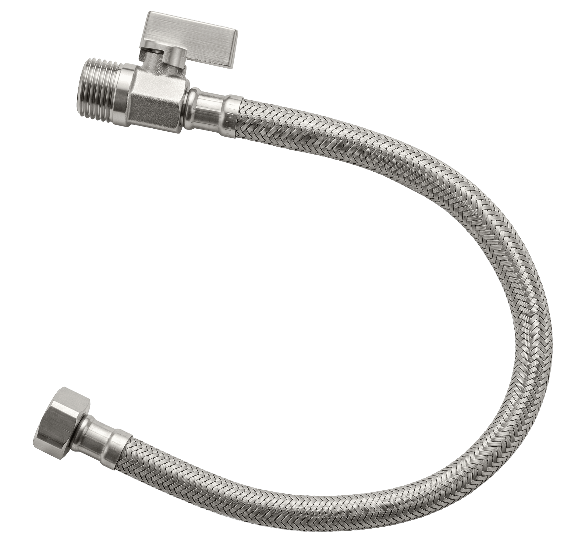 FLEXÍVEL PARA ÁGUA MACHO X FÊMEA 1/2” COM REGISTRO - 40 cm